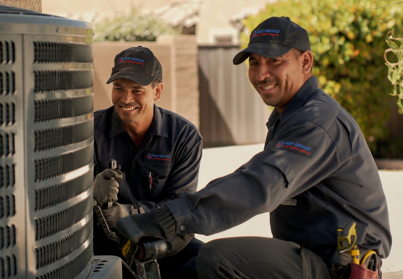 The Fast Service AC crew in uniform